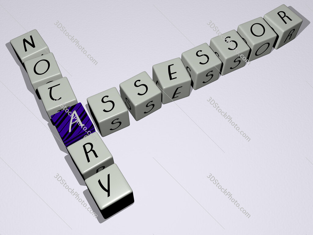 assessor notary crossword by cubic dice letters