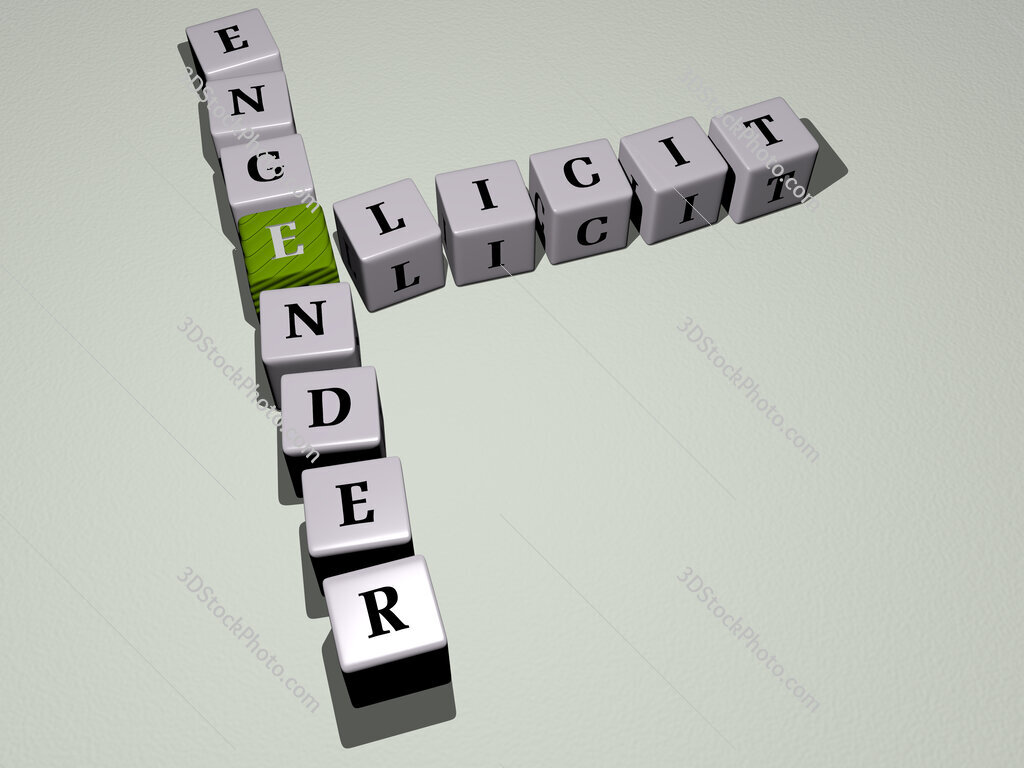 elicit engender crossword by cubic dice letters