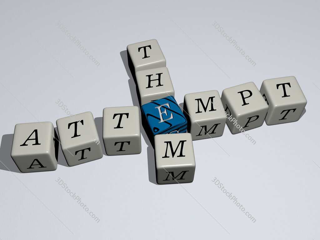 attempt them crossword by cubic dice letters