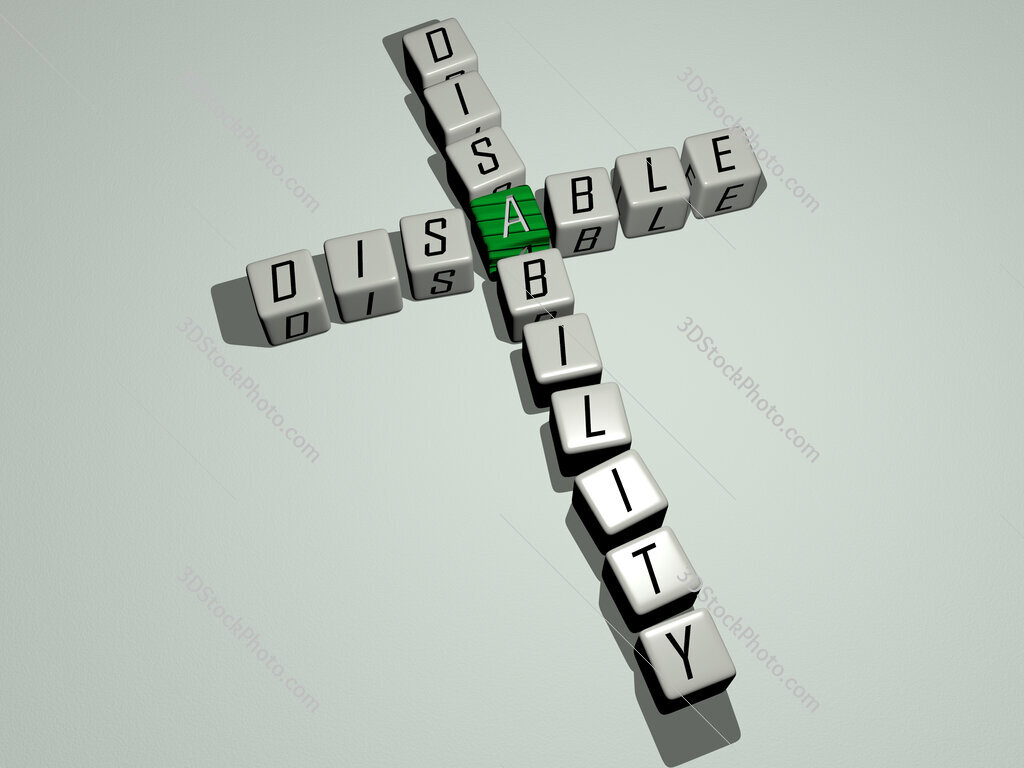 disable disability crossword by cubic dice letters