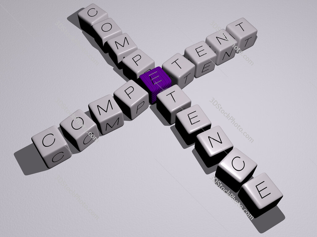 competent competence crossword by cubic dice letters