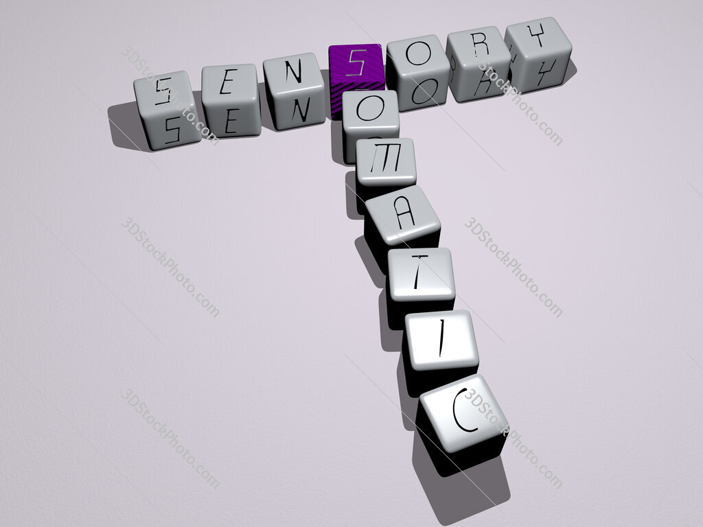 sensory somatic crossword by cubic dice letters