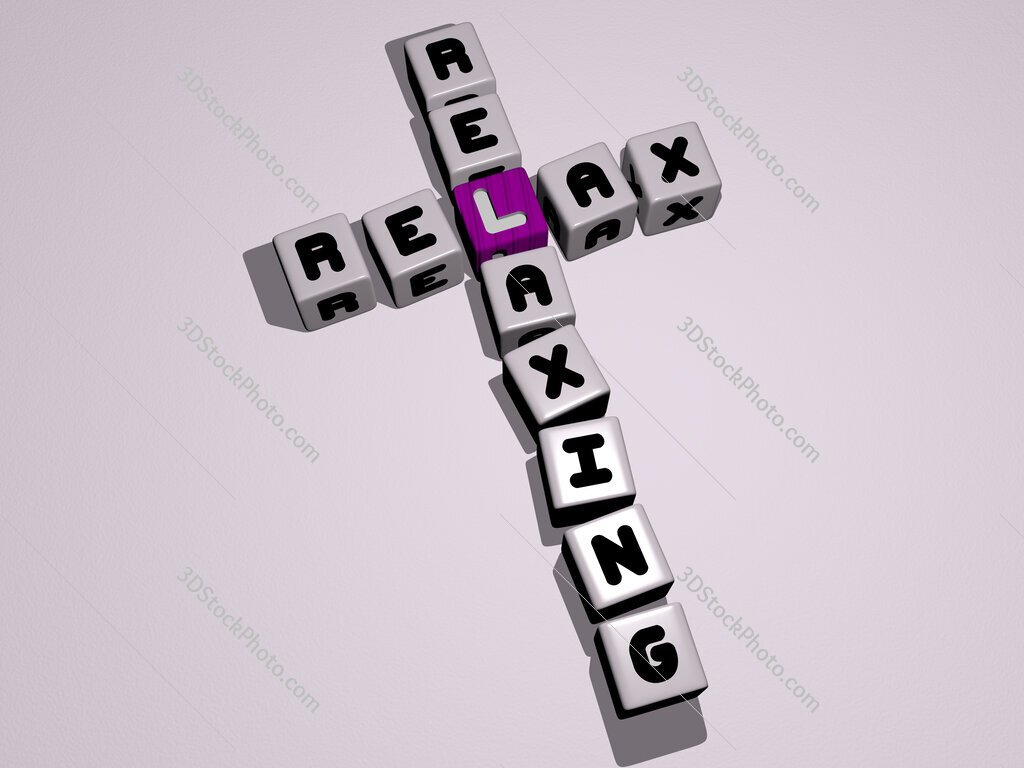 relax relaxing crossword by cubic dice letters