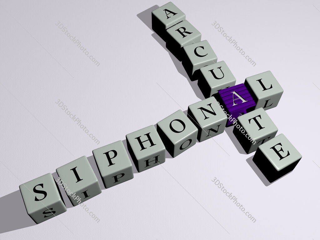 siphonal arcuate crossword by cubic dice letters