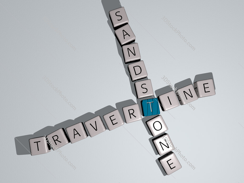 travertine sandstone crossword by cubic dice letters