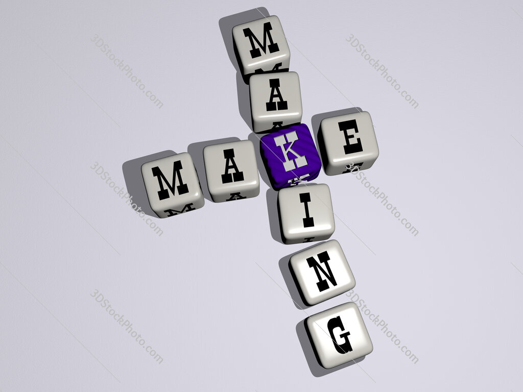 make making crossword by cubic dice letters