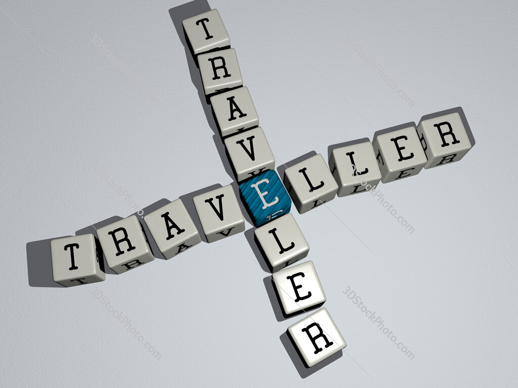 traveller traveler crossword by cubic dice letters