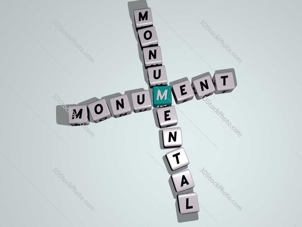 monument monumental crossword by cubic dice letters