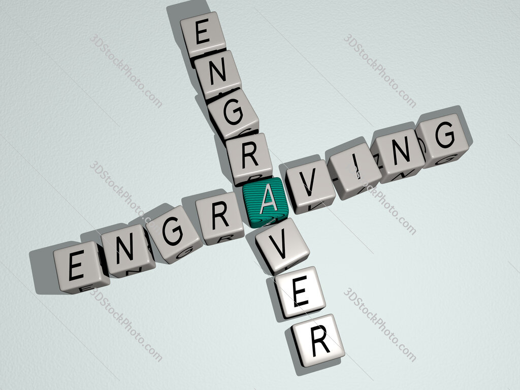 engraving engraver crossword by cubic dice letters