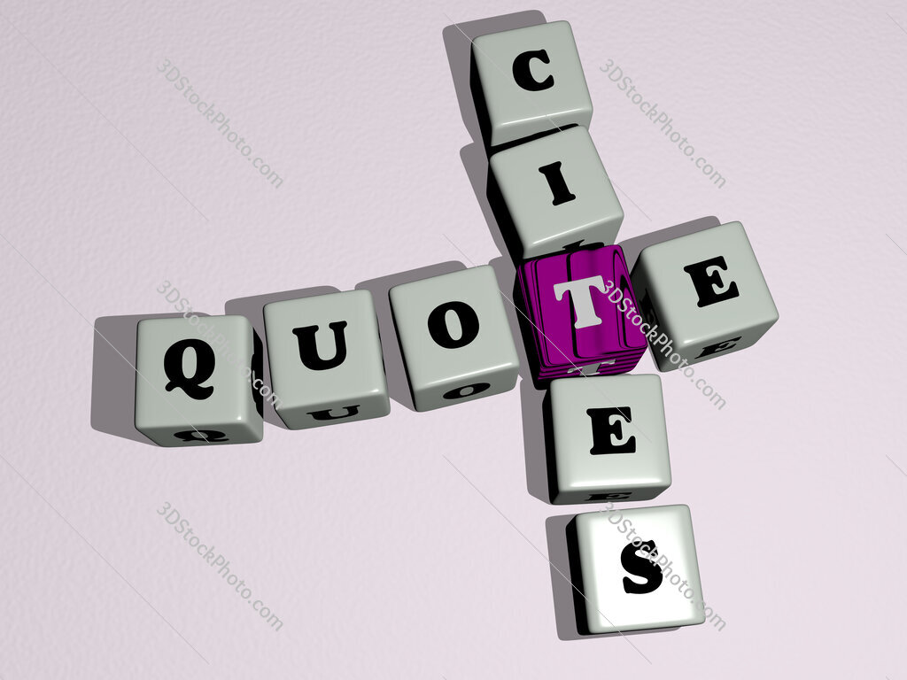 quote cites crossword by cubic dice letters