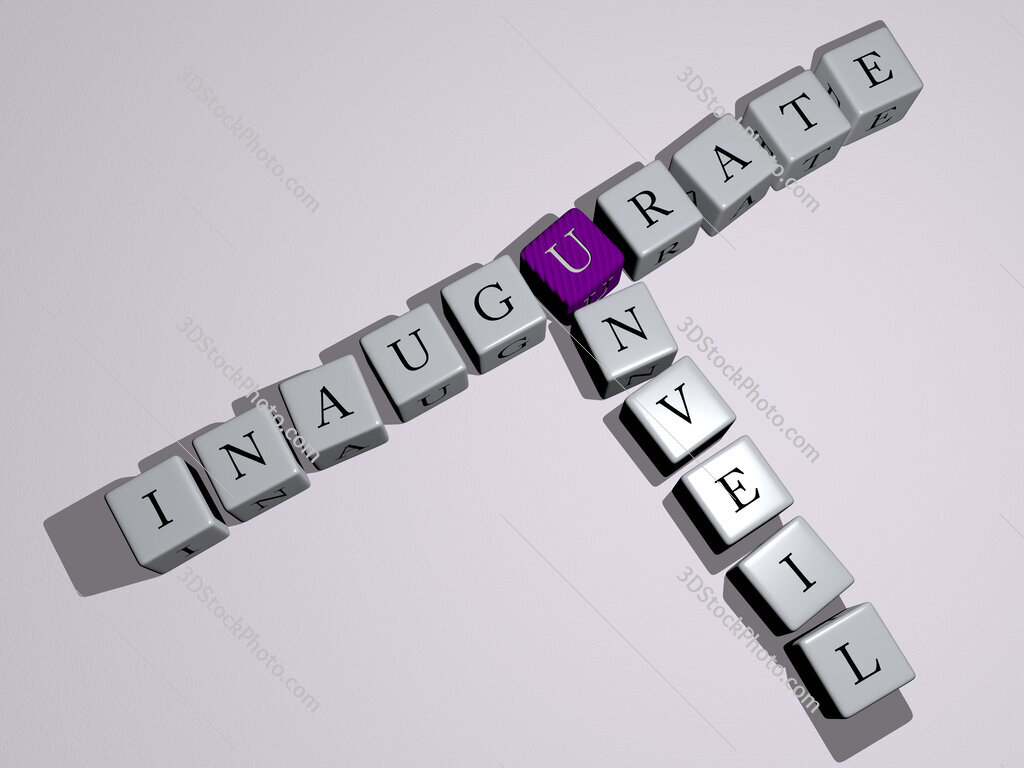 inaugurate unveil crossword by cubic dice letters