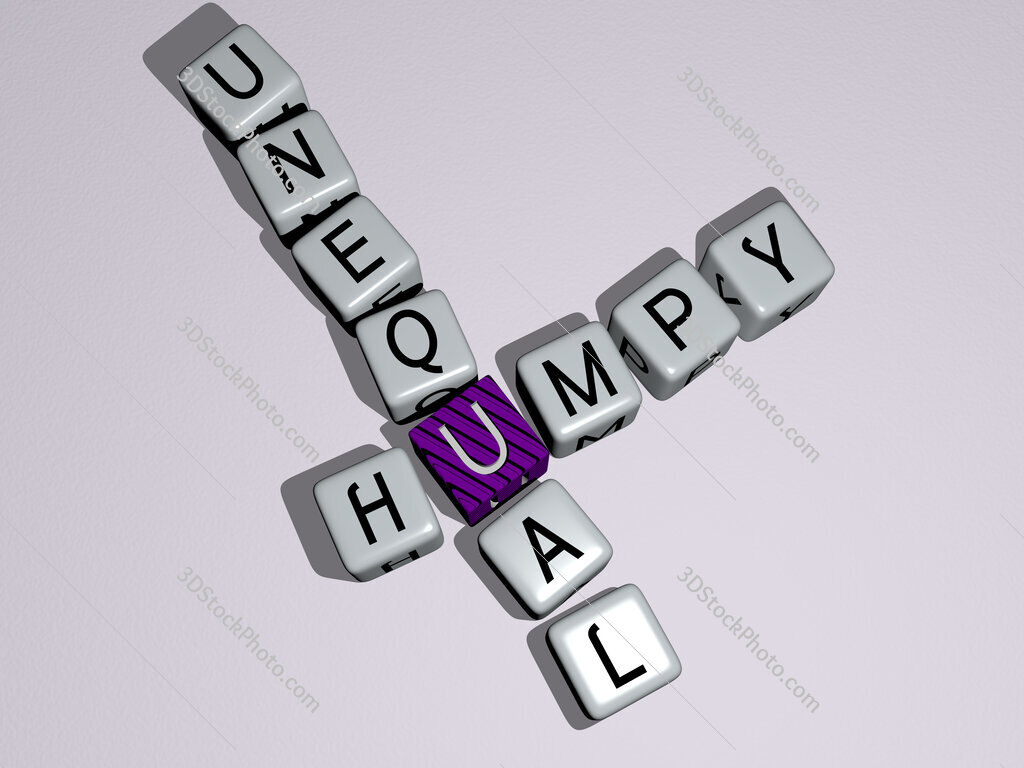 humpy unequal crossword by cubic dice letters
