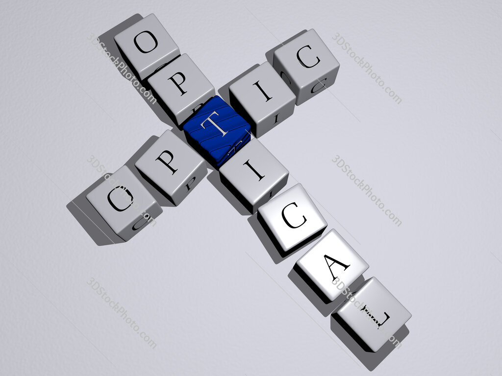 optic optical crossword by cubic dice letters