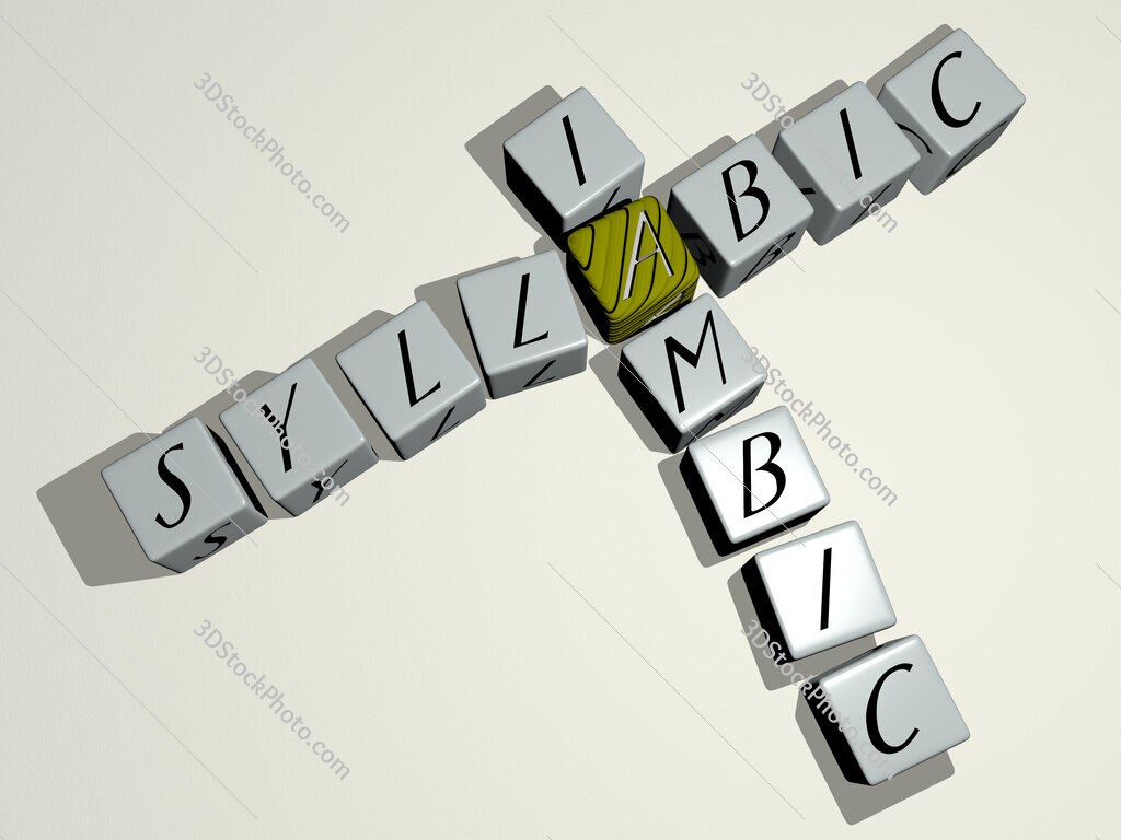 syllabic iambic crossword by cubic dice letters