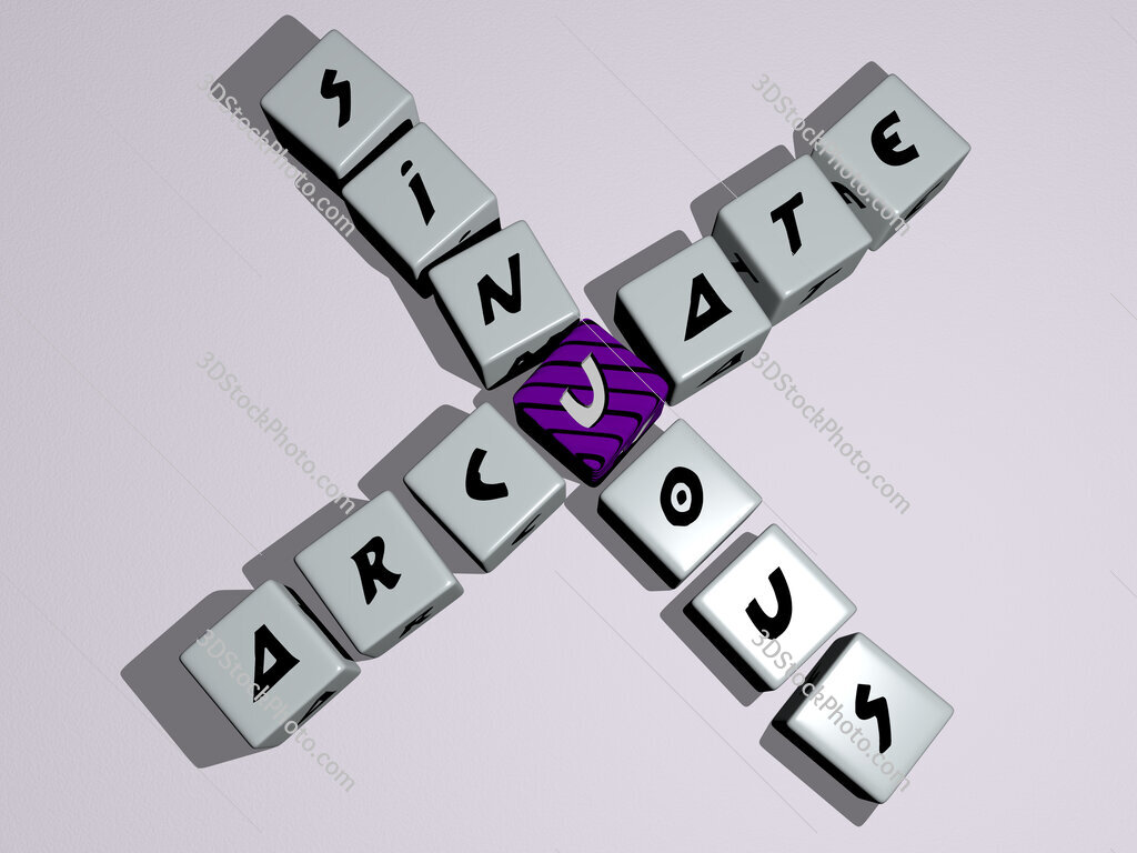 arcuate sinuous crossword by cubic dice letters