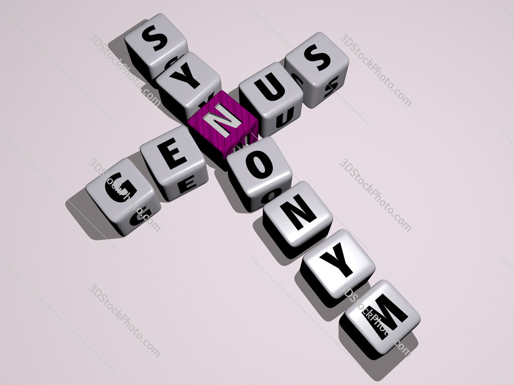 genus synonym crossword by cubic dice letters