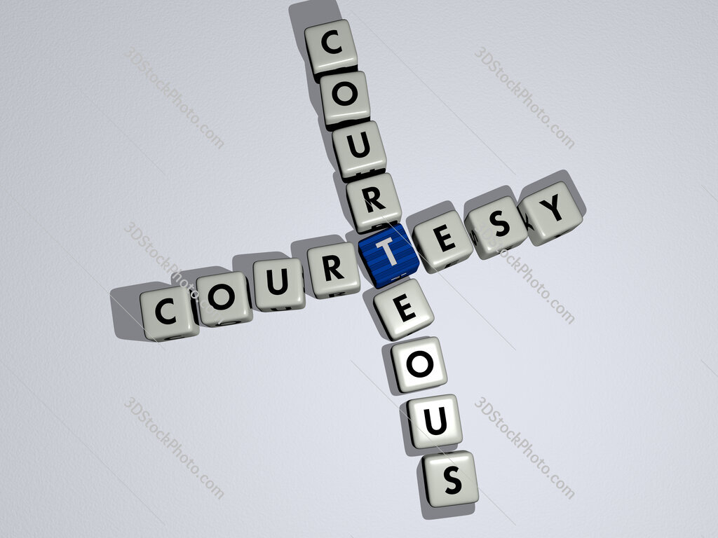 courtesy courteous crossword by cubic dice letters