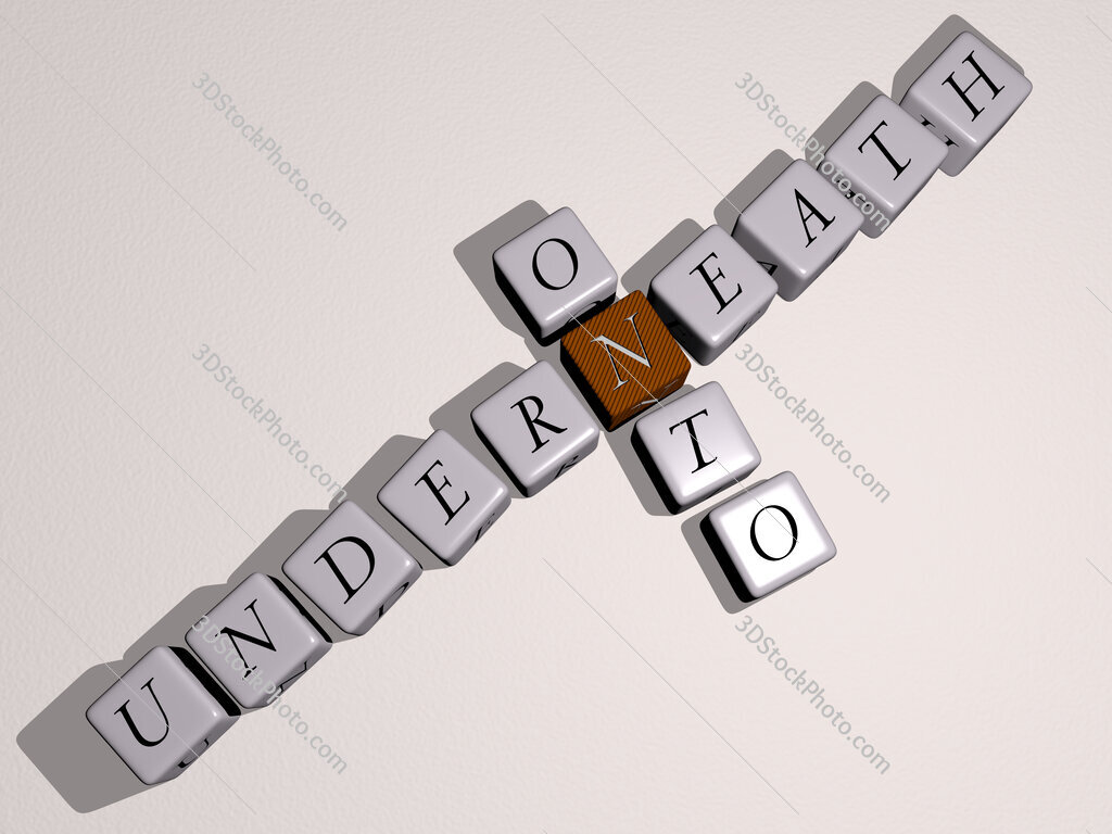 underneath onto crossword by cubic dice letters