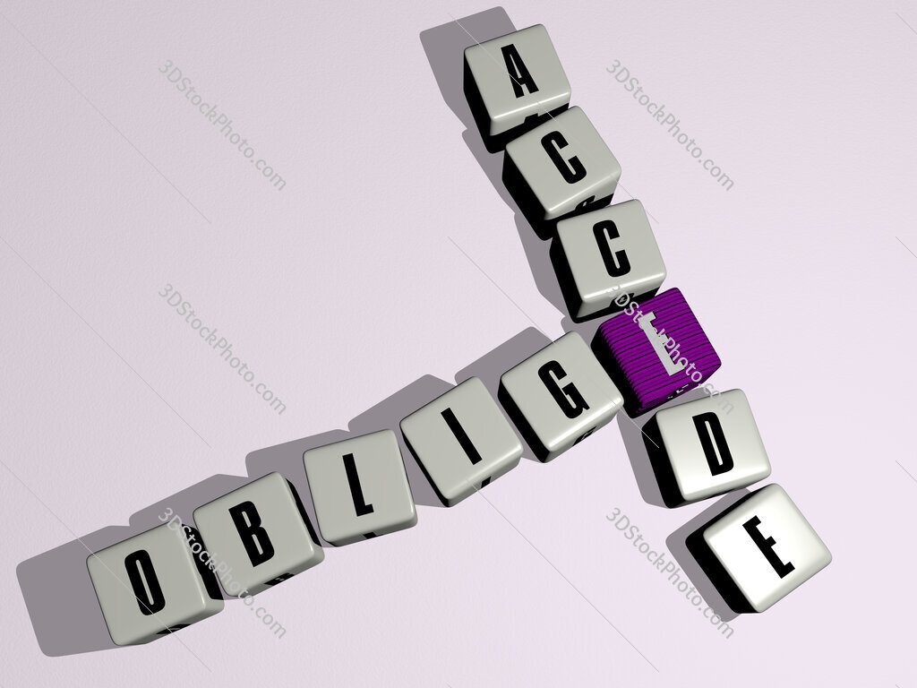 oblige accede crossword by cubic dice letters