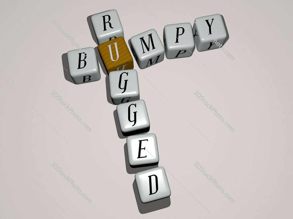 bumpy rugged crossword by cubic dice letters