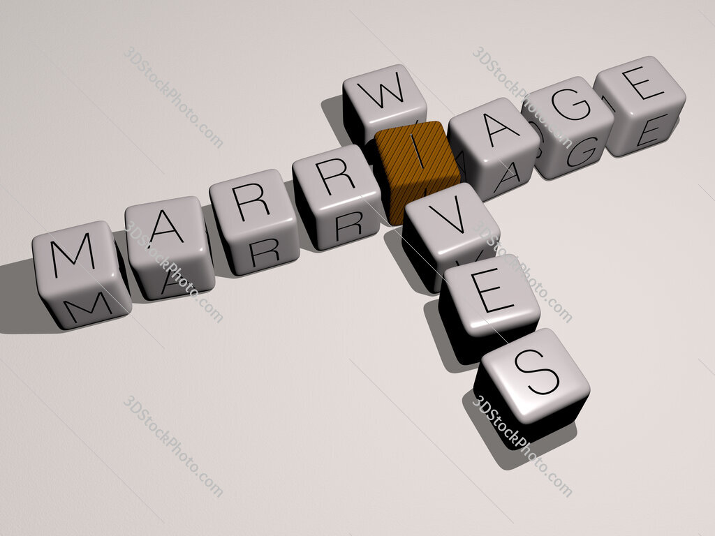 marriage wives crossword by cubic dice letters