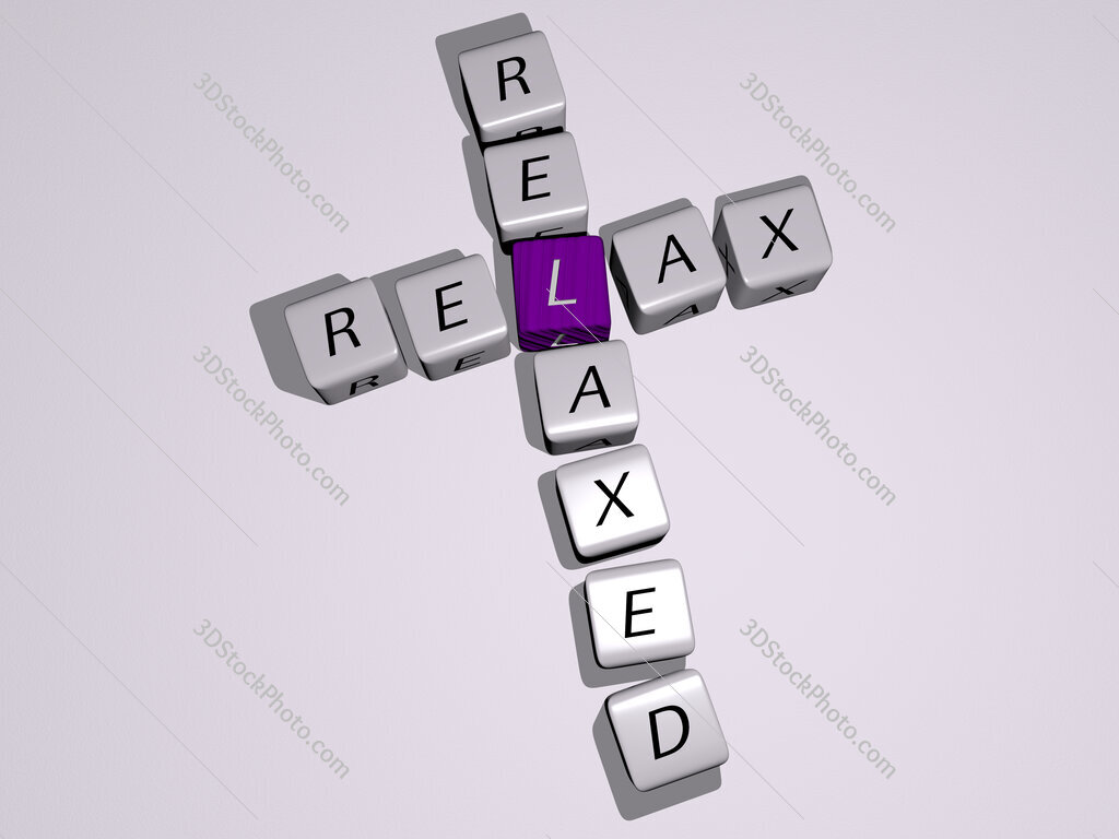 relax relaxed crossword by cubic dice letters