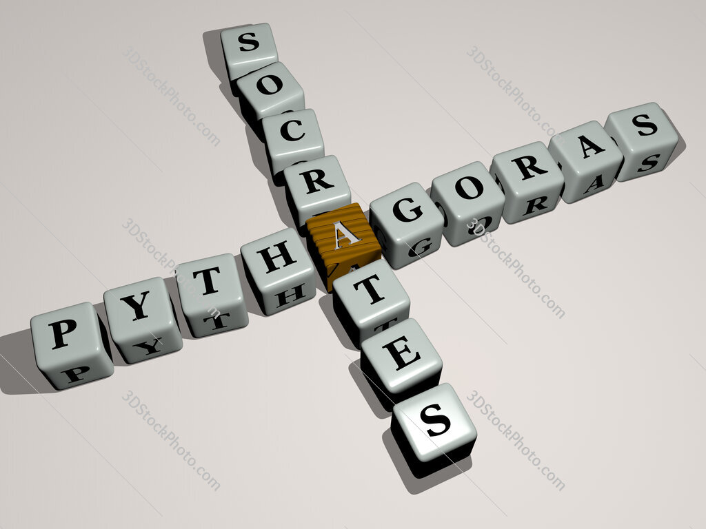 pythagoras socrates crossword by cubic dice letters