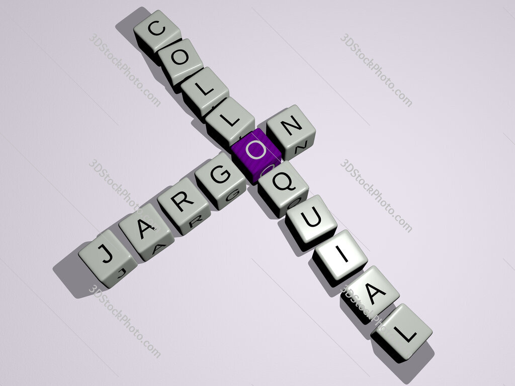 jargon colloquial crossword by cubic dice letters