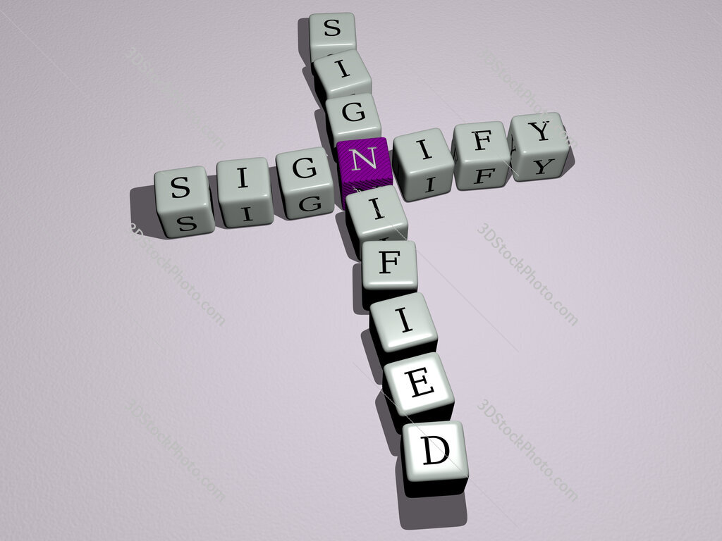 signify signified crossword by cubic dice letters