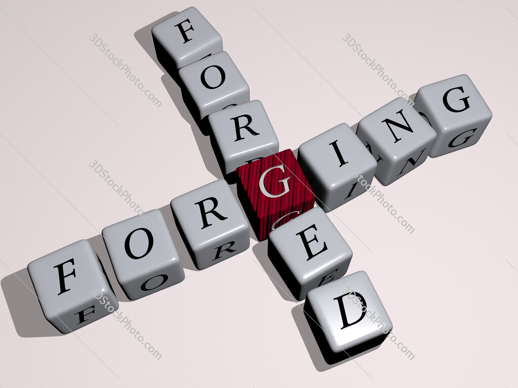 forging forged crossword by cubic dice letters