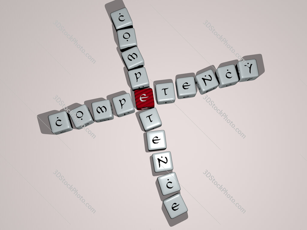 competency competence crossword by cubic dice letters