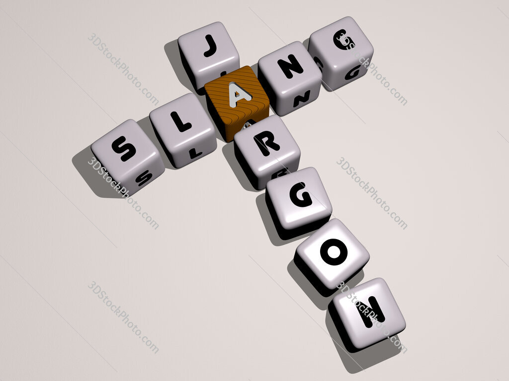 slang jargon crossword by cubic dice letters