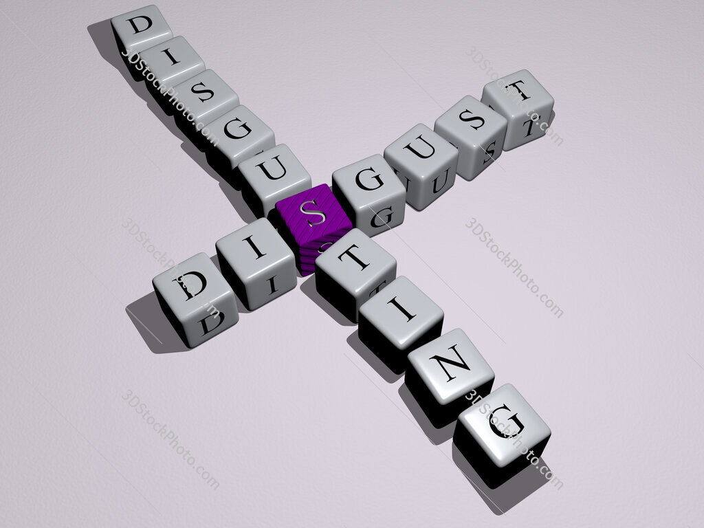 disgust disgusting crossword by cubic dice letters