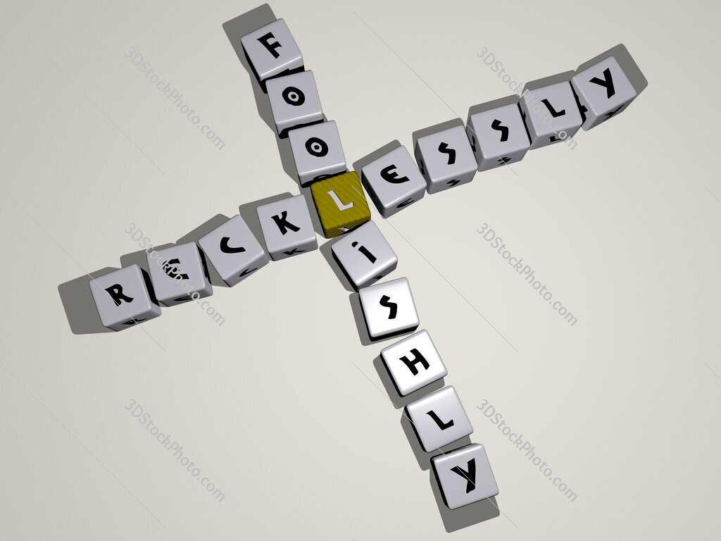 recklessly foolishly crossword by cubic dice letters