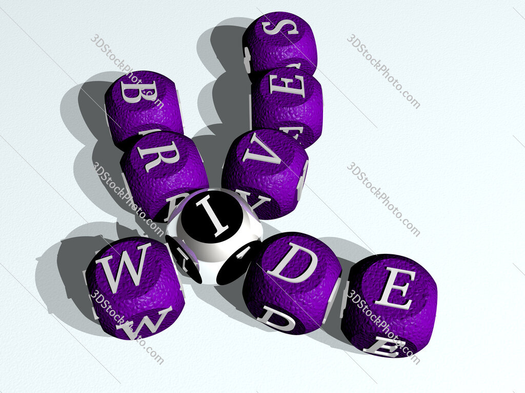 wives bride curved crossword of cubic dice letters