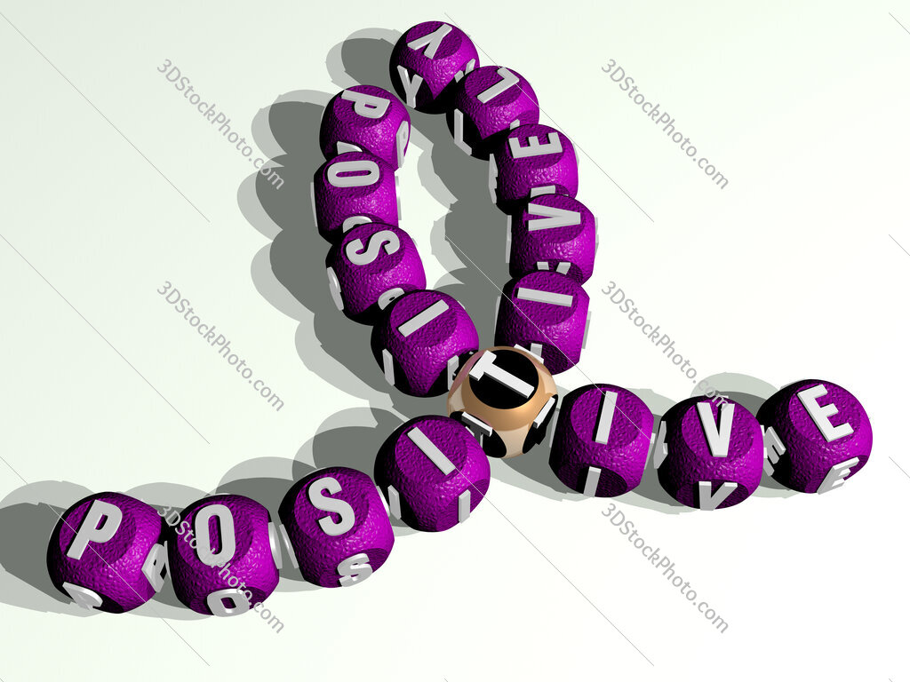 positively positive curved crossword of cubic dice letters