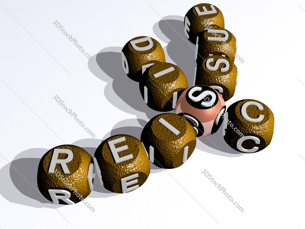 reissue disc curved crossword of cubic dice letters