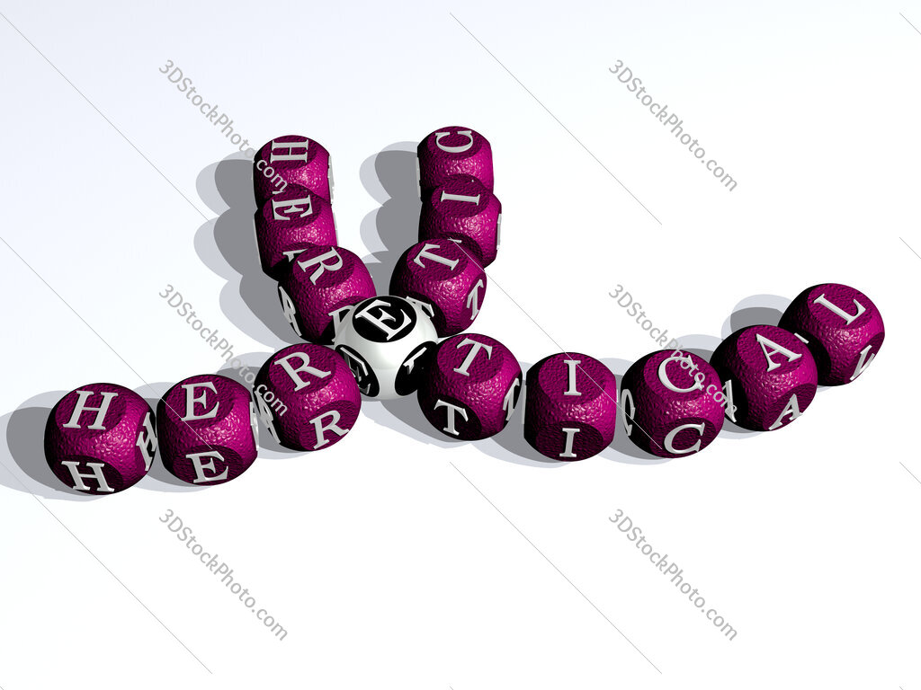 heretic heretical curved crossword of cubic dice letters