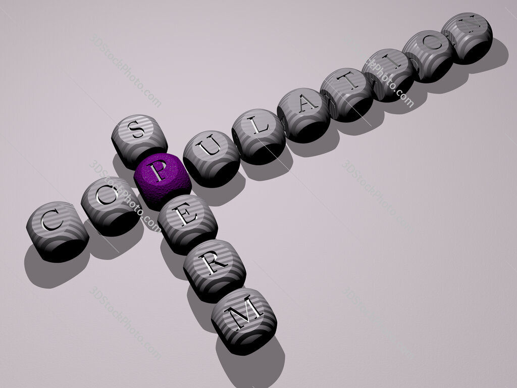 copulation sperm crossword of dice letters in color
