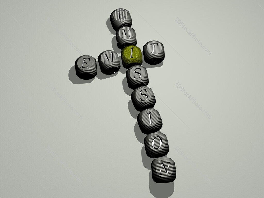 emit emission crossword of dice letters in color