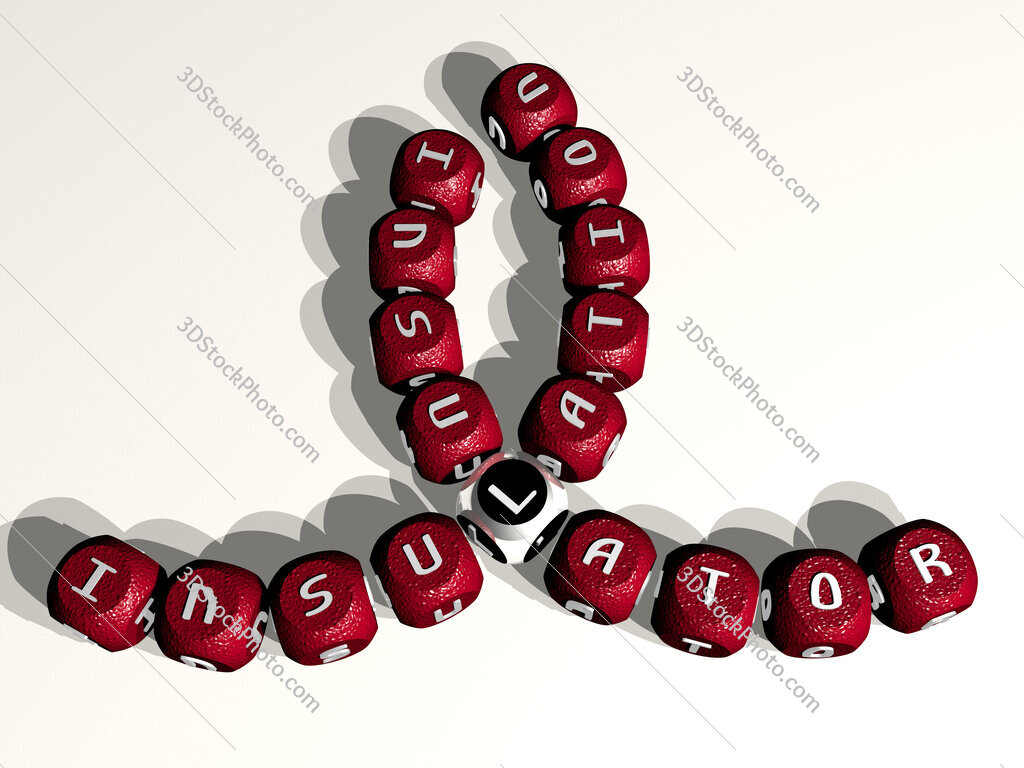 insulation insulator curved crossword of cubic dice letters