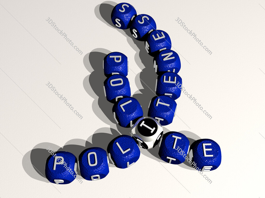 politeness polite curved crossword of cubic dice letters
