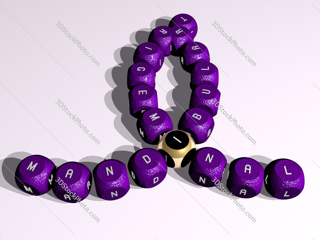 mandibular trigeminal curved crossword of cubic dice letters