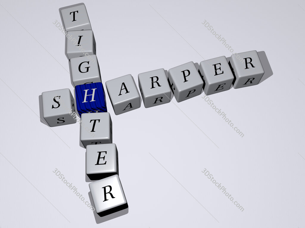 sharper tighter crossword by cubic dice letters