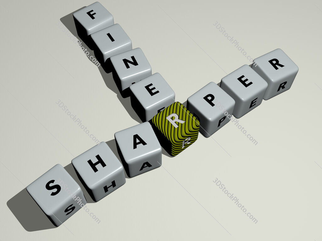 sharper finer crossword by cubic dice letters