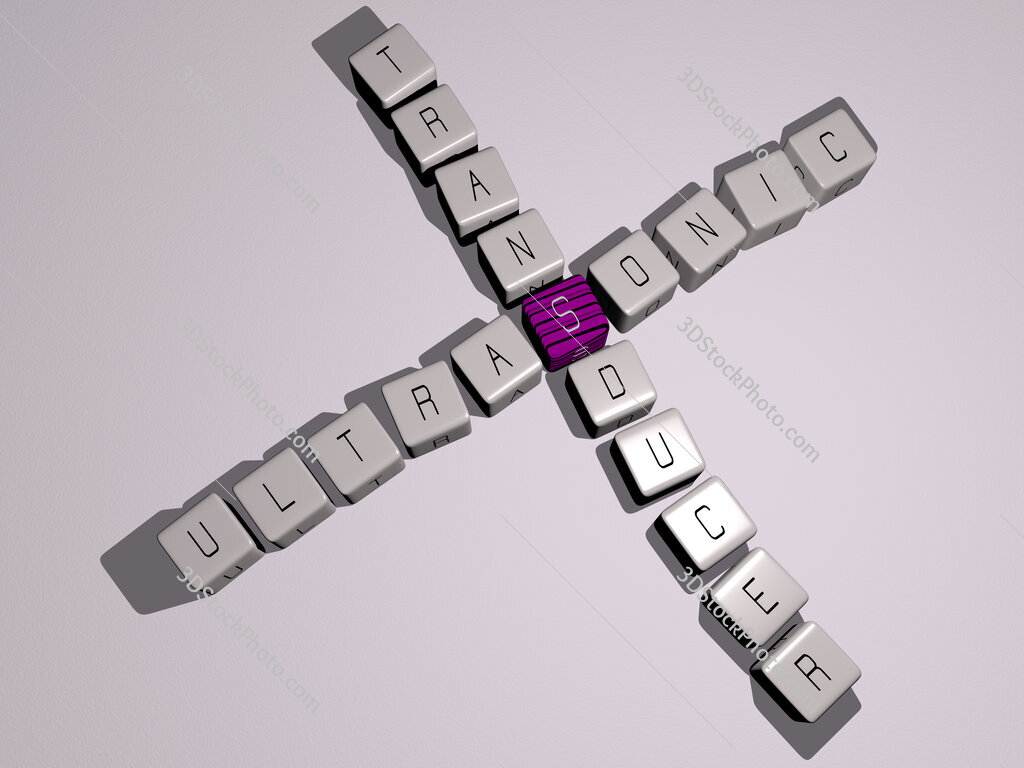 ultrasonic transducer crossword by cubic dice letters