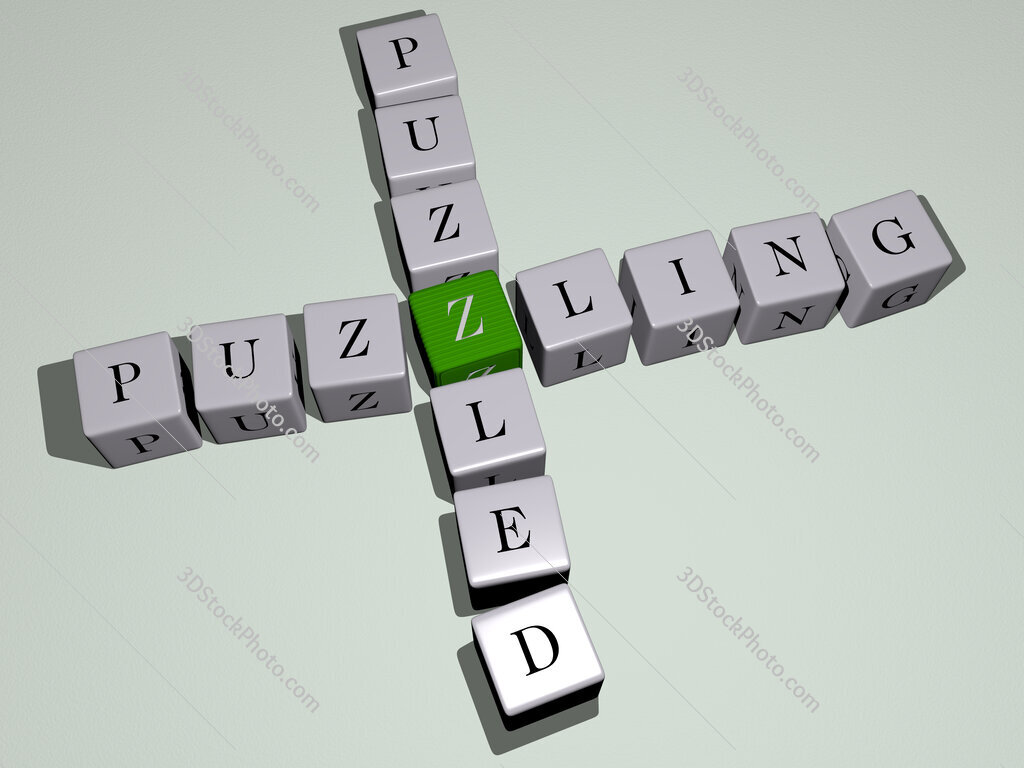 puzzling puzzled crossword by cubic dice letters