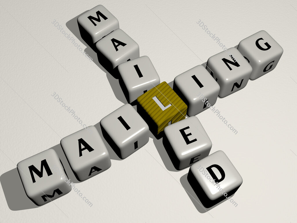 mailing mailed crossword by cubic dice letters