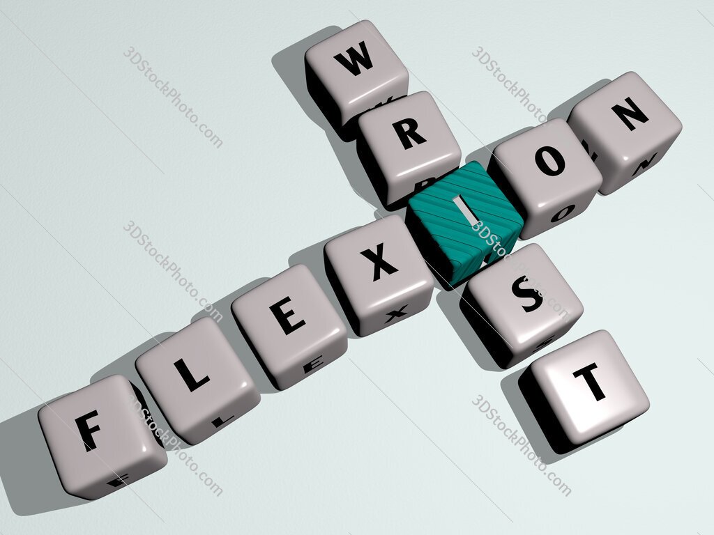 flexion wrist crossword by cubic dice letters