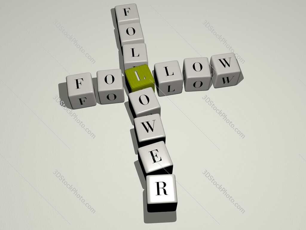 follow follower crossword by cubic dice letters